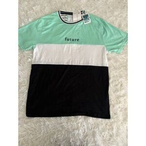 Colorblock T-Shirt With "Future" Print By Cactus Mountain